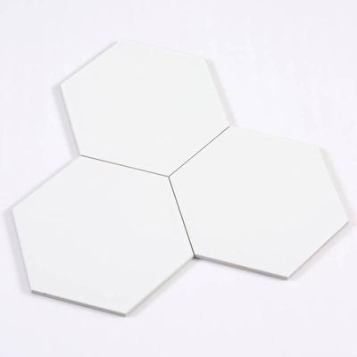 Hexagonal Tile 230x200x115 White Matte Glaze