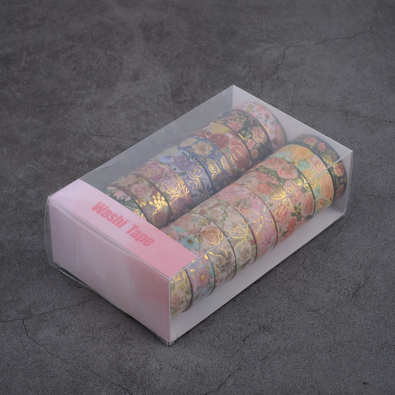 Băng keo Washi hoa 18 cuộn – Dán thủ công, trang trí - Daisan Mart