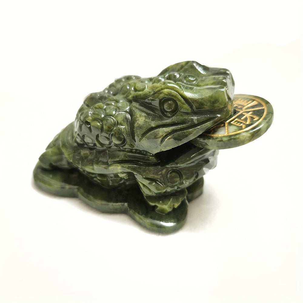 Natural Stone Three-Legged Money Toad - Lucky Charm Feng Shui Decor, Hand-Carved Art, Prosperity & Protection Charm, Ideal for Tea Lovers and Father'S Day Gift, Lucky Charm | Three-legged | Genuine Stone