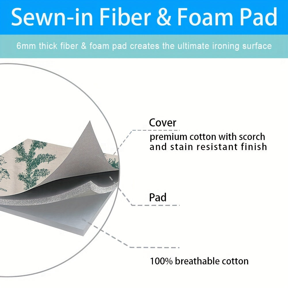 Scratch-Resistant Iron Cover, Green Pine Pattern