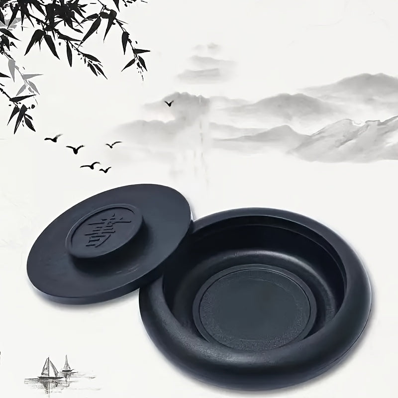 Nghiên Mực Thư Pháp Trung Hoa Nhựa Có Vạch Chia