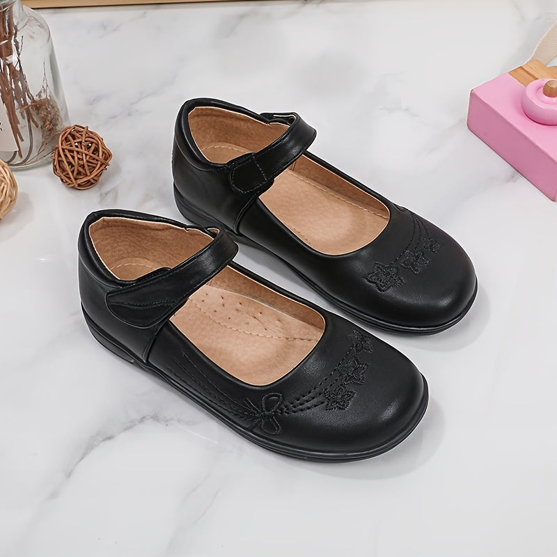 Black Doll Slippers for Girls - Anti-slip Sole, Comfortable
