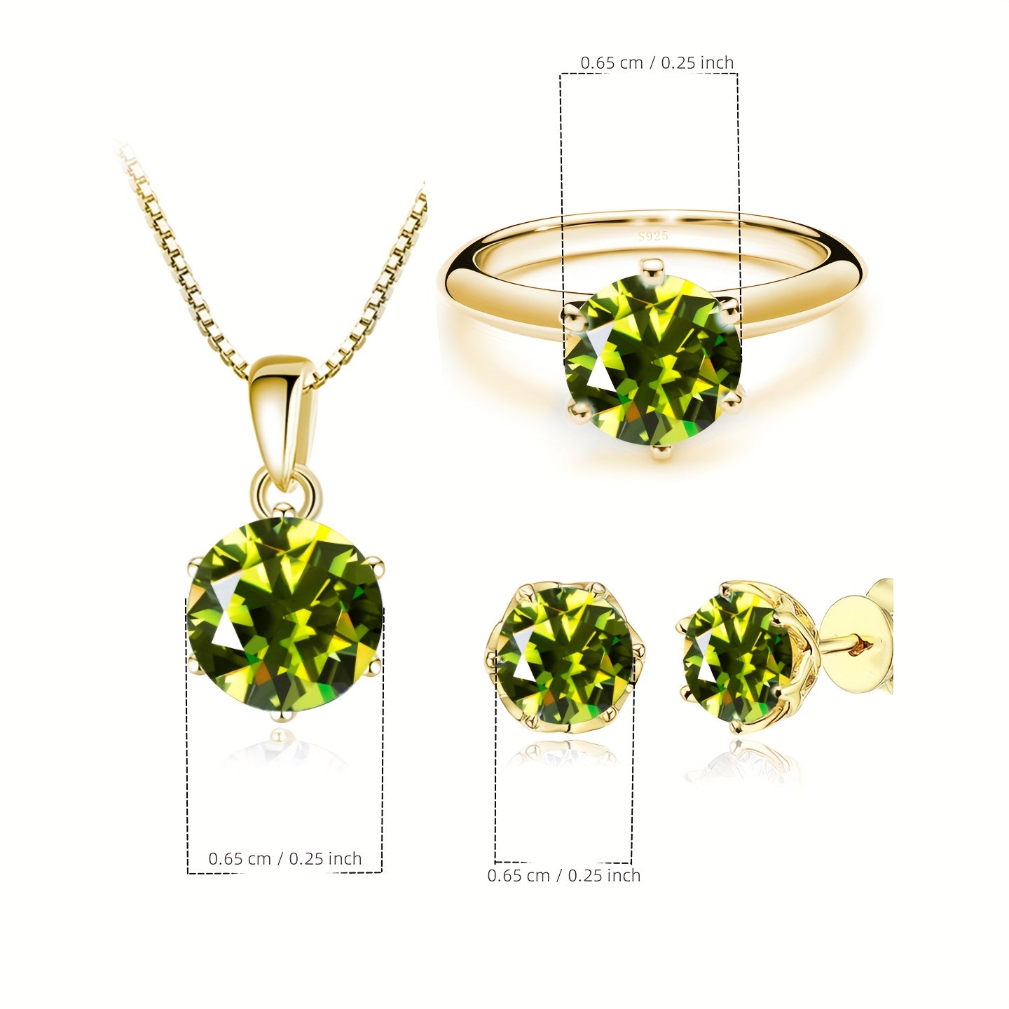 Bộ Trang Sức Moissanite 925 - Vẻ Đẹp Tinh Tế và Sang Trọng