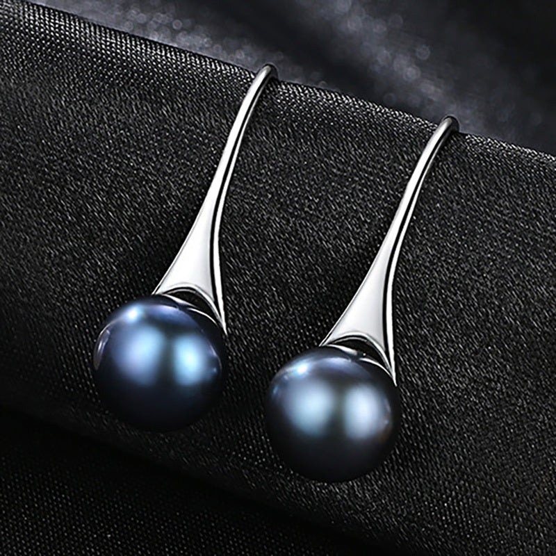 925 Silver Natural Freshwater Freshwater Pearls Drop Earrings for Women