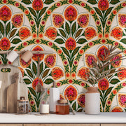Waterproof Vintage Pattern Wallpaper 17.7x9.8ft