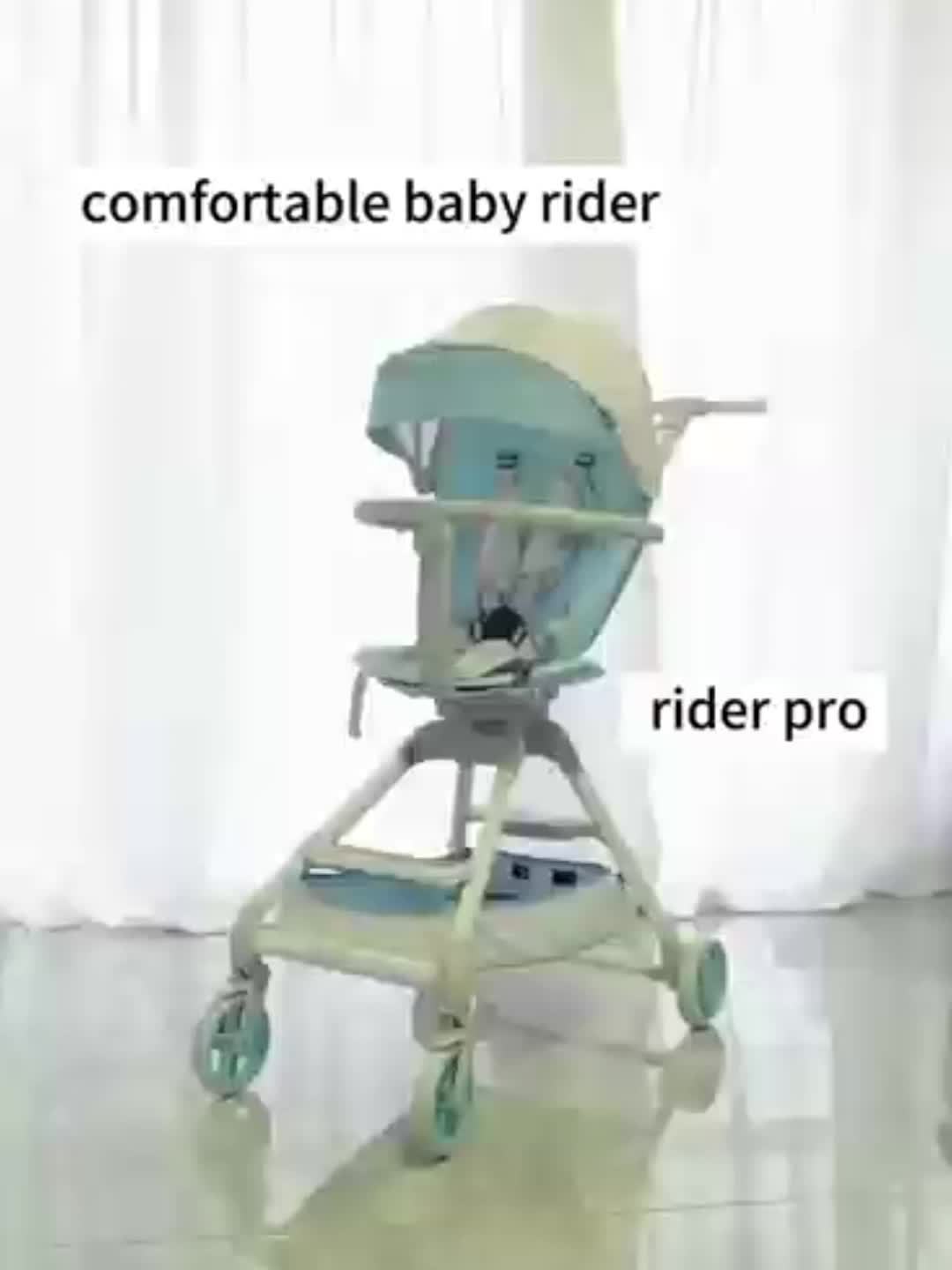 360° Green Lightweight Travel Stroller for Baby 50lbs
