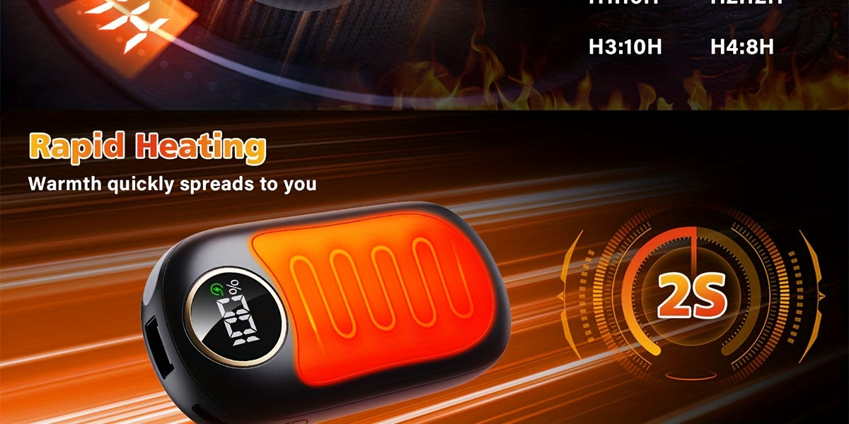 Pair of 36H Rechargeable Electronic Heating Bags, Convenient Gift