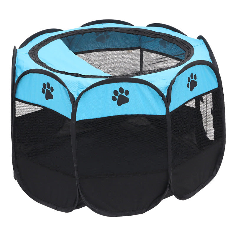 Octagonal Pet Fence Tent Oxford Cloth Scratch-Resistant Foldable Dog Cage for Dogs and Cats, Kennel Nest - Daisan Mart