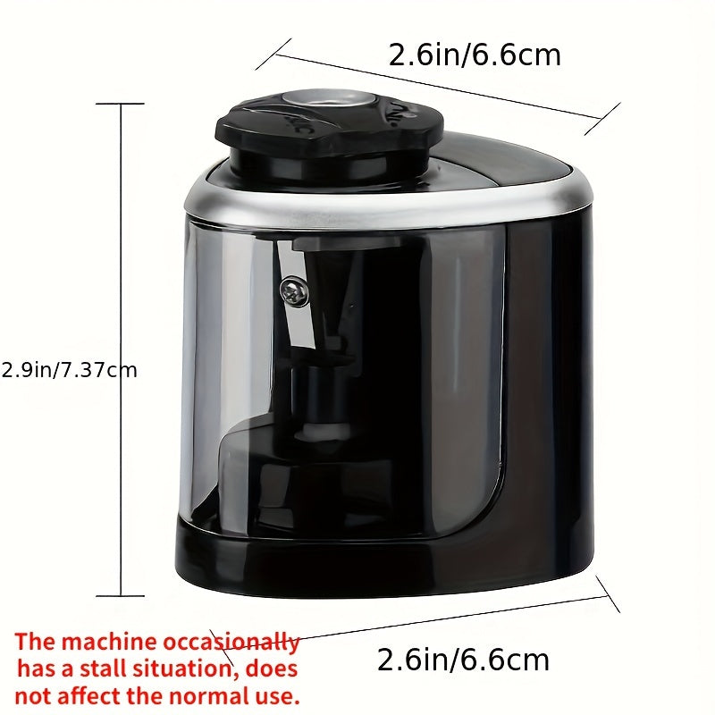 Automatic Electric Pencil Sharpener with Auto-Stop & Lead Breakage - Desktop Sharpener for Office &, No Needed, Compact Design, Sharpens Pencils in Seconds, Pencil Sharpener Electric, Supplies, Sleek Style, Waste Container - Daisan Mart