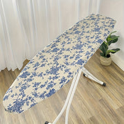 Blue Rose Ironing Board Cover - 55"X20", Anti-Scald, Stain-Resistant, Durable Polyester Cotton, Secure Fit With Nose Pockets