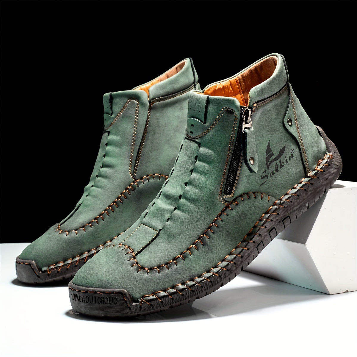 Giày Cổ Ngắn FLYLAND Nam Vintage Chống Trơn Trượt