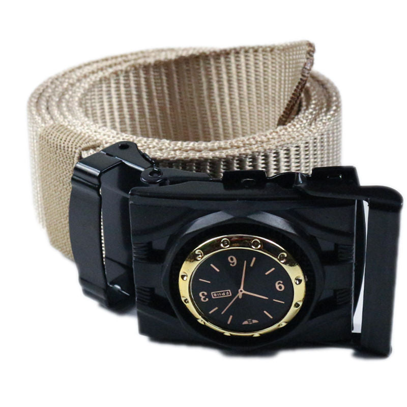 Men's Nylon Belt with Fashionable Buckle
