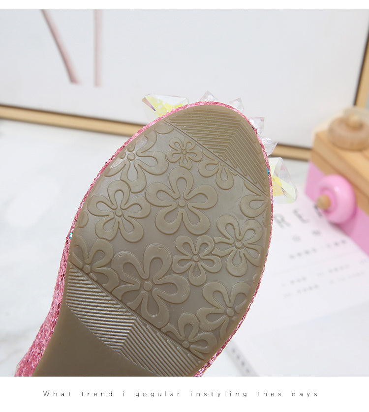 Elsa High Heels Sparkling Floral Feminine Party Shoes