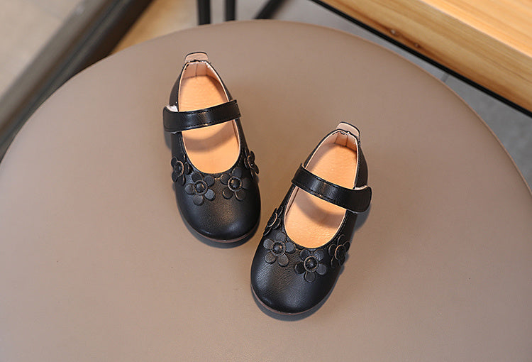 Giày Búp Bê Hoa 3D Siêu Nhẹ, Êm, Chống Trượt Cho Bé