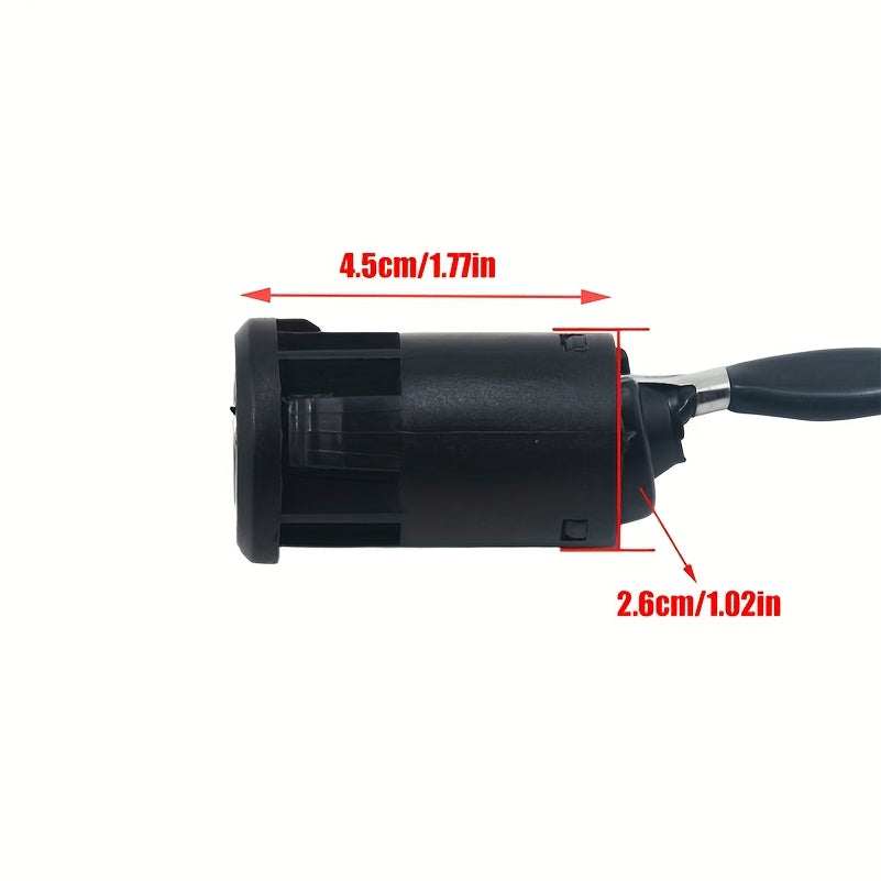 Key for a 2 Wire Plug Ignition Lock Switch Suitable for Motorcycles, Electric Mini Motos, Dirt Bikes, And Go-Karts.