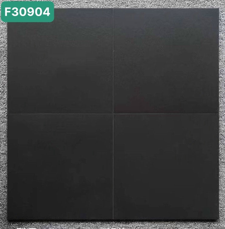 Matte black floor tiles 300x300mm F30904