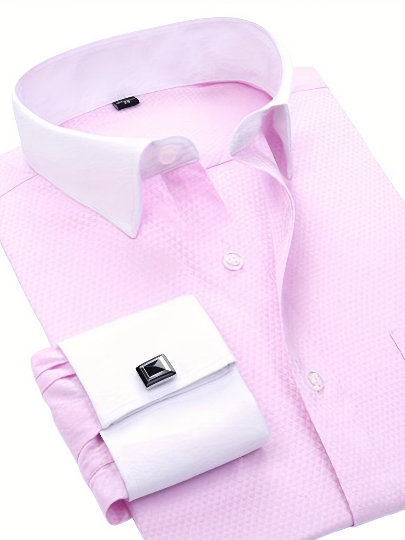 Áo Sơ Mi Nam Pháp 2025 Kèm Măng Sét Thanh Lịch