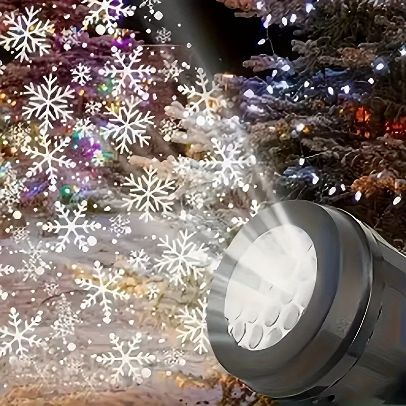USB Rotating Snow LED Light - Create a Virtual Winter Space