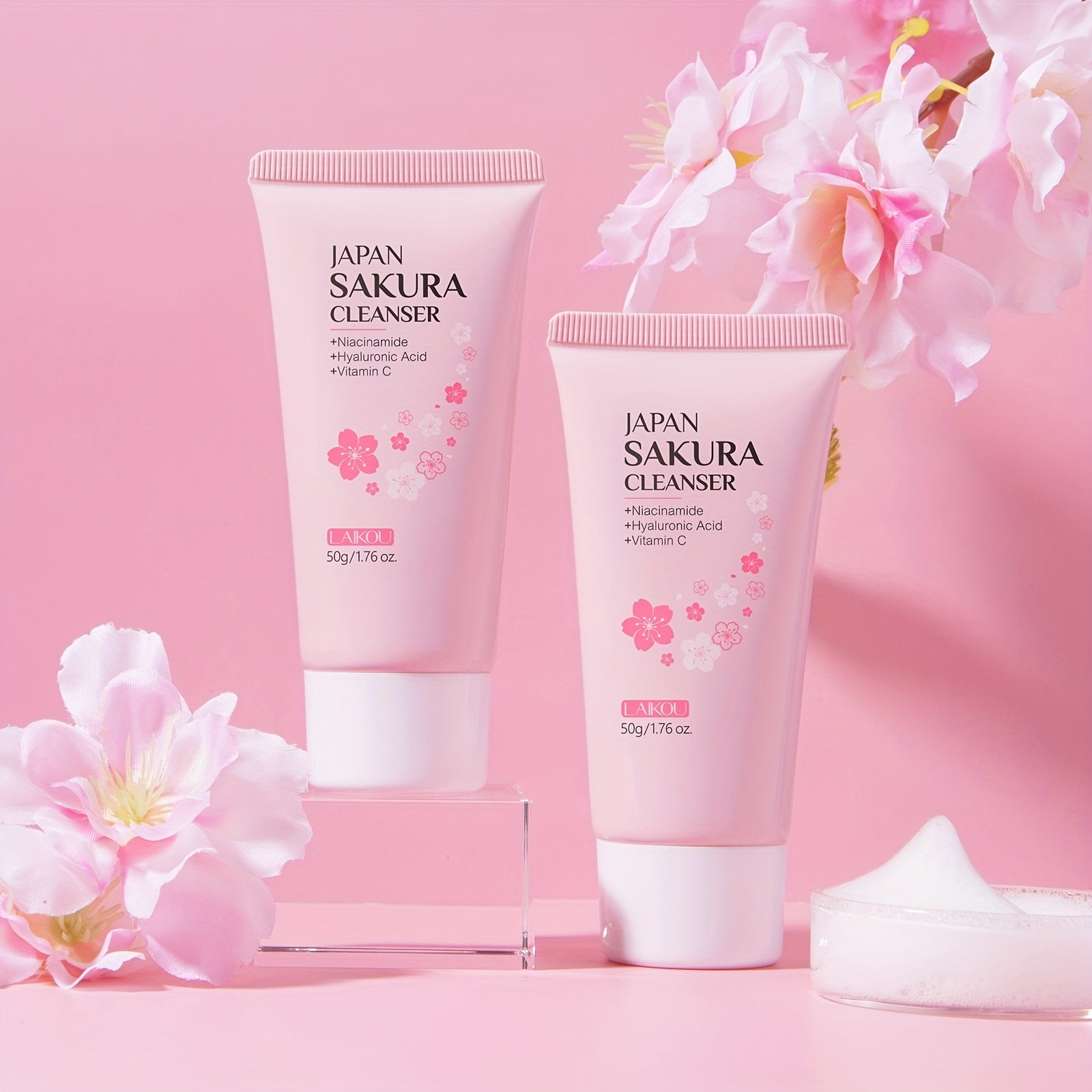 Sakura Cleanser 100ml - Dưỡng Ẩm & Sạch Sâu