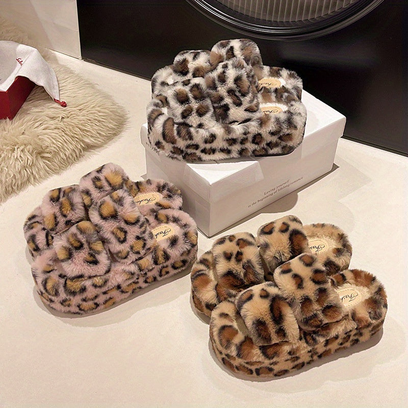 Dép Lông Báo Đế Cao Tăng Chiều Cao Thu Đông 2024