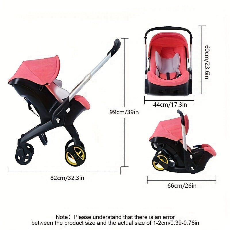 4-in-1 Foldable, Multi-Function Adjustable Baby Stroller