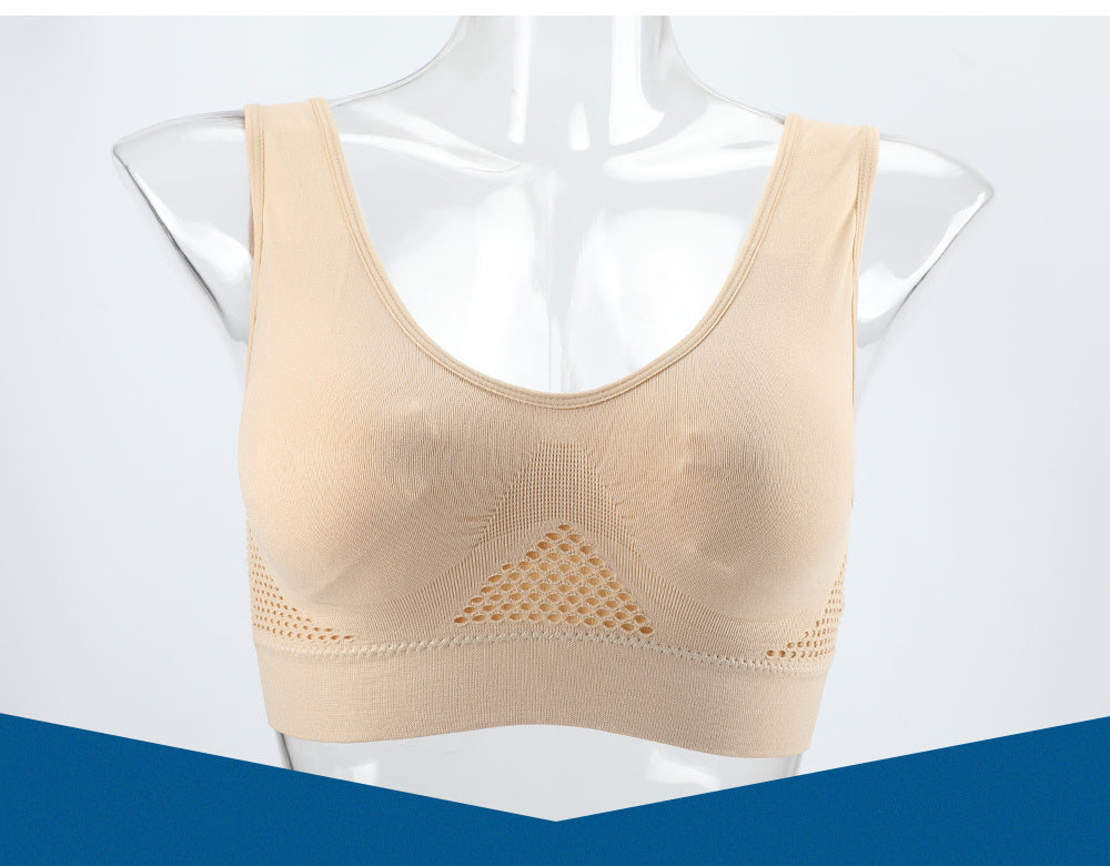 Áo Bra Thể Thao Nữ Big Size Không Đường May, Tím Nhẹ