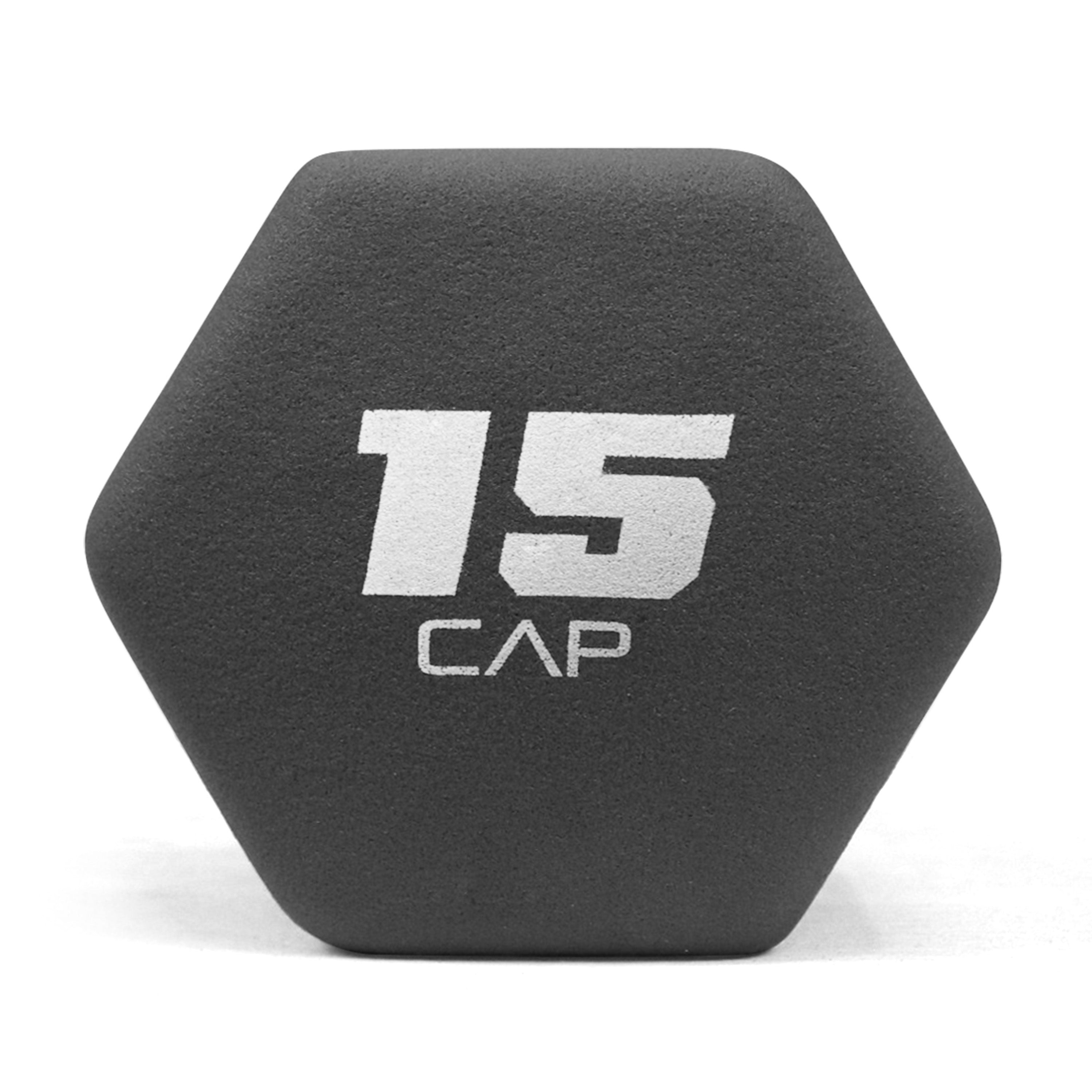 CAPHAUS Neoprene Anti-Slip Dumbbells, Hexagonal Shape