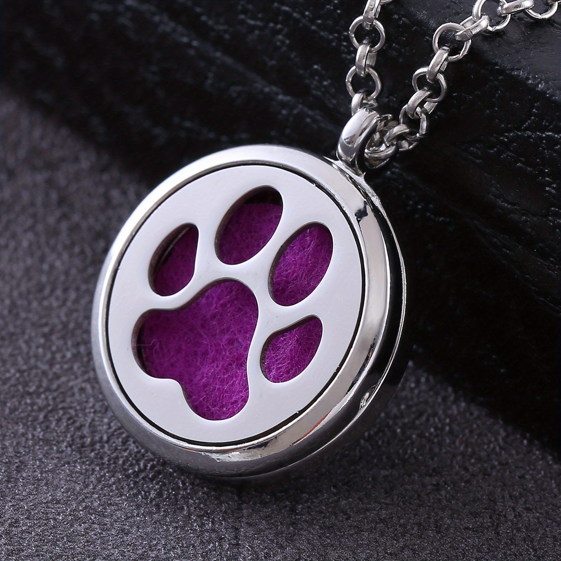 Metal Stainless Steel Pendant Necklace Open Locket Perfume Aroma Essential Oil Diffuser Necklace For Women Girls - Daisan Mart