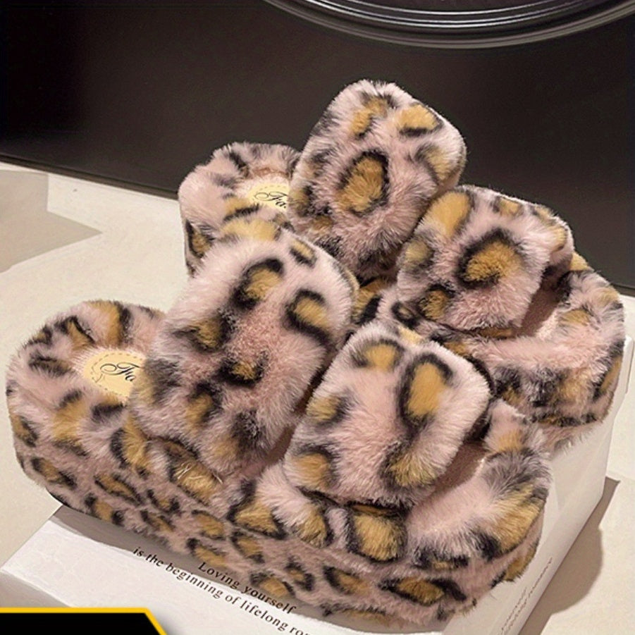 Dép Lông Báo Đế Cao Tăng Chiều Cao Thu Đông 2024