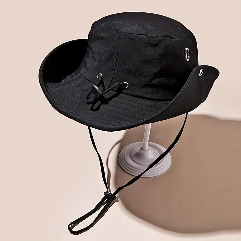 Mũ Tai Bè Rộng Chống Nắng Unisex, Thoáng Khí, Đen - Daisan Mart