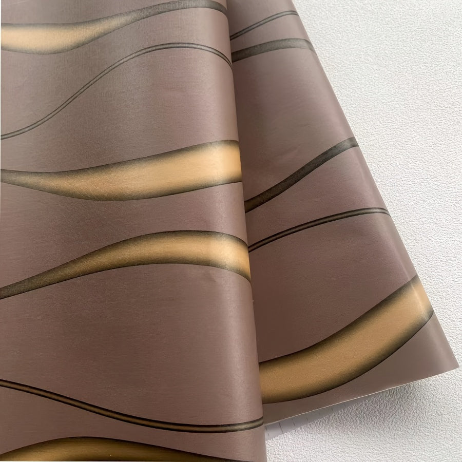 Nordic Striped 3D Wallpaper Easy to Stick, Moisture-Proof