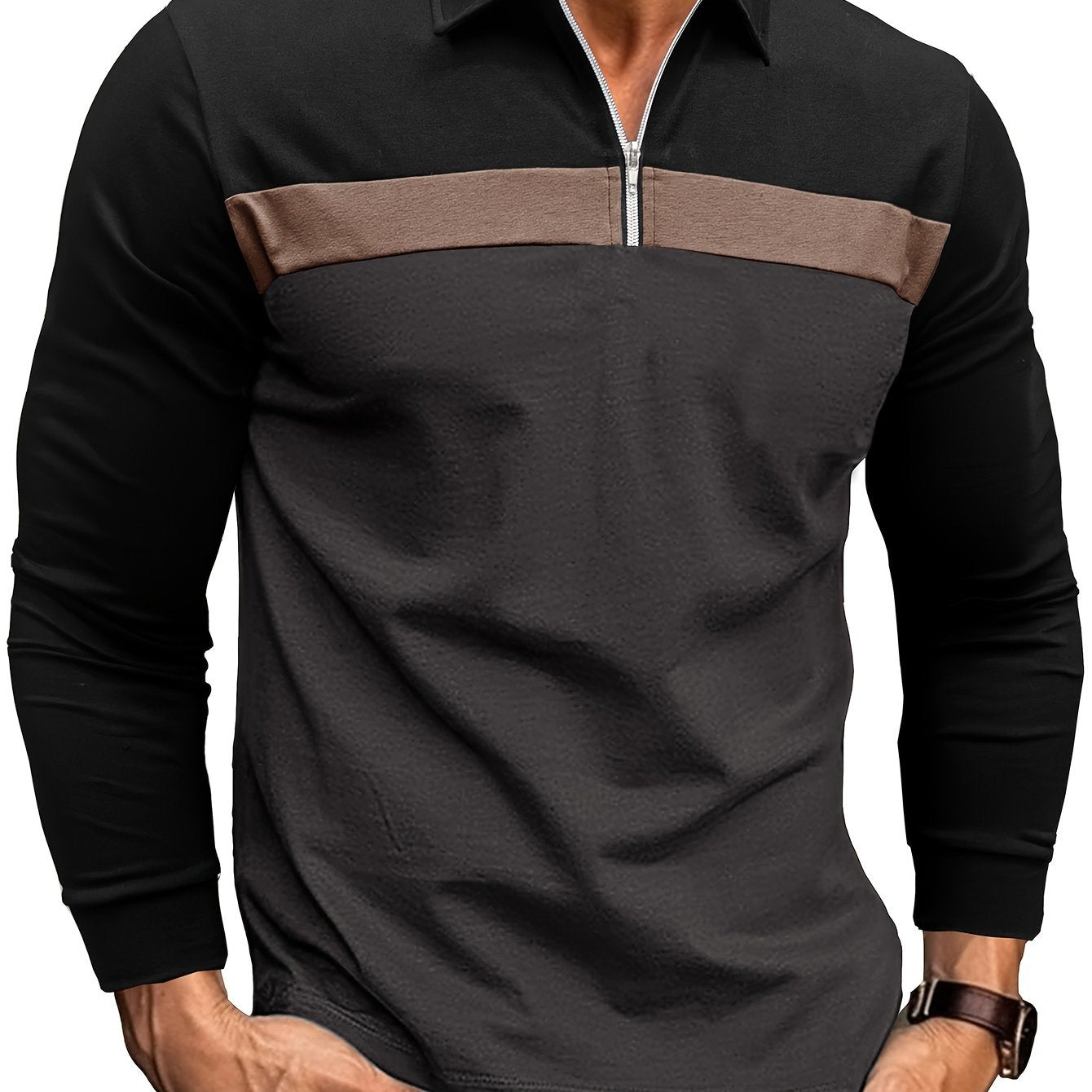 Áo Nam Màu Sắc Thoải Mái Co Giãn Cài Khóa Dài Tay