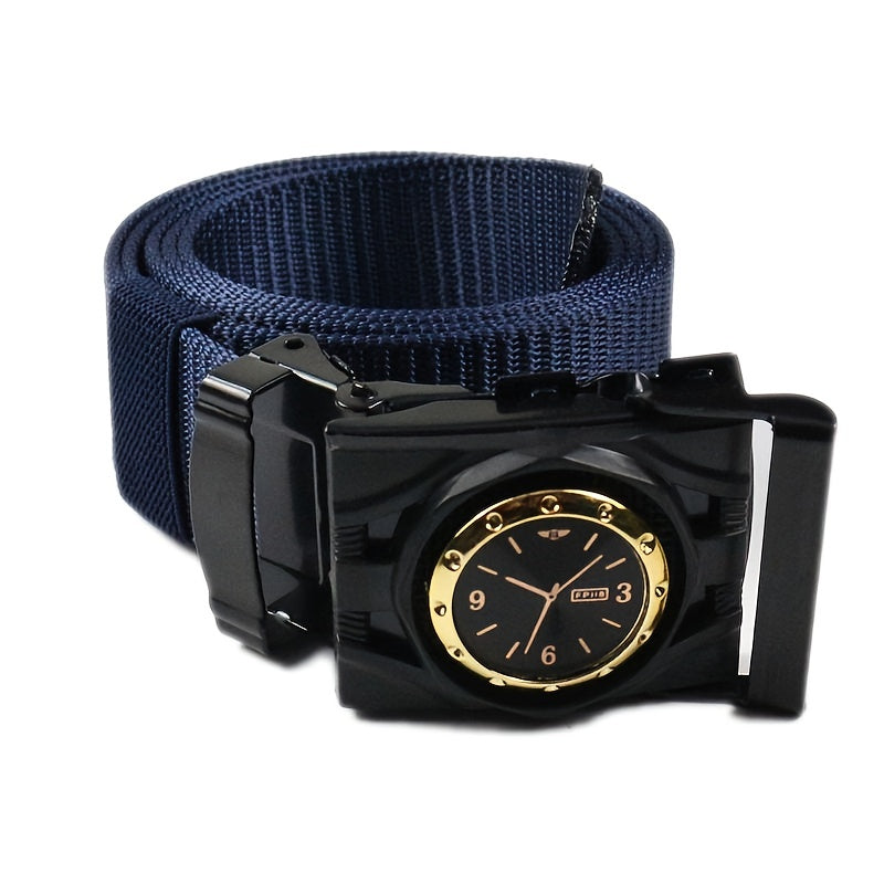 Men's Nylon Belt with Fashionable Buckle