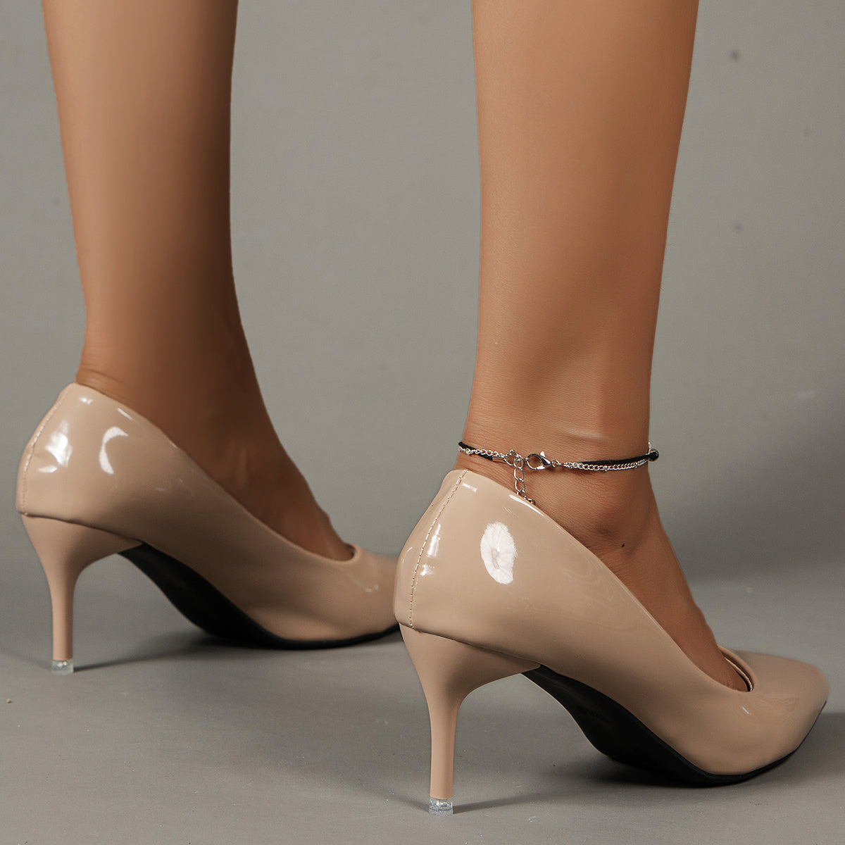 [Elegant Stiletto Heels] Elegant Pointed Toe Women's Solid Color Stiletto Heels - Lightweight Dress Pumps, Work Pumps - Daisan Mart