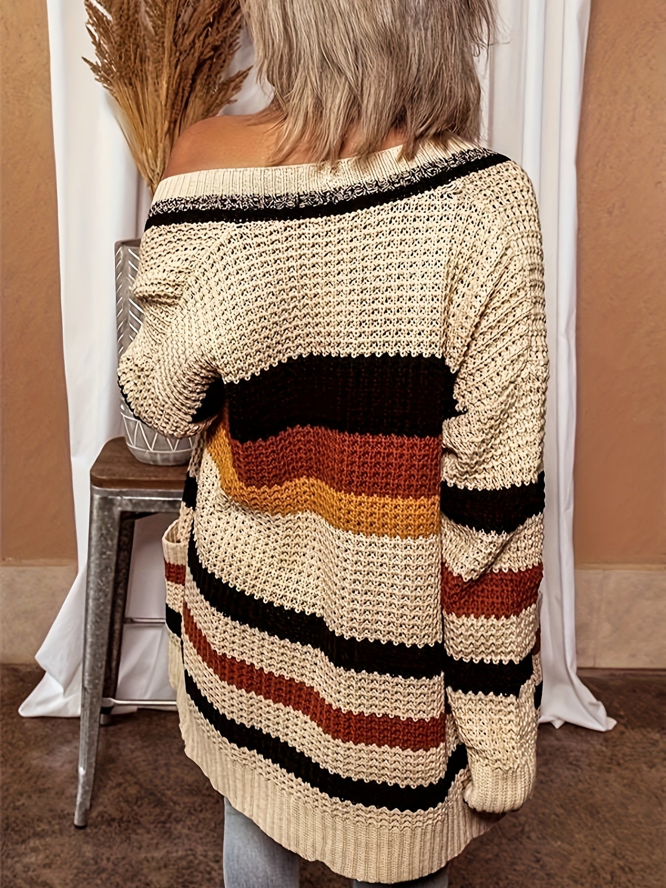 Áo Cardigan Nữ Kẻ Sọc - Mềm Mại, Thoáng Mát, Thời Trang