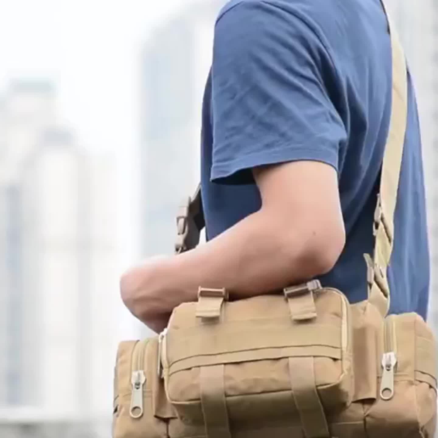 Multi-function Outdoor Waist Bag - Durable Material