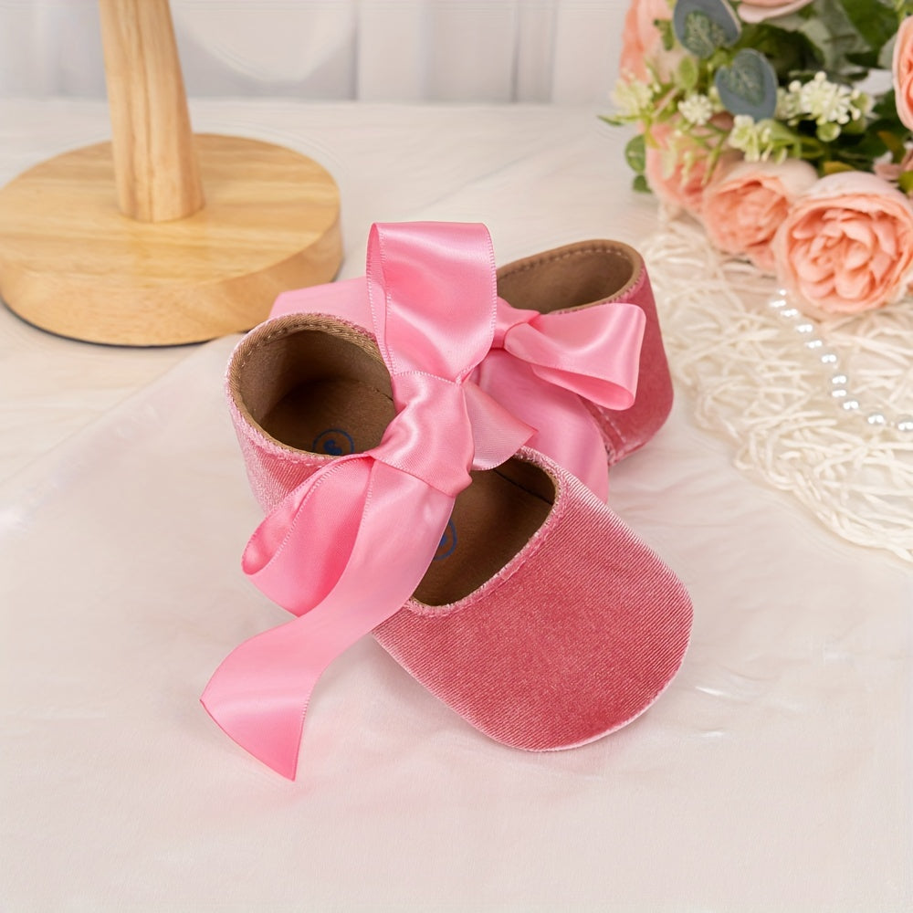 Girls' Princess Slippers - Soft, Cute Bow