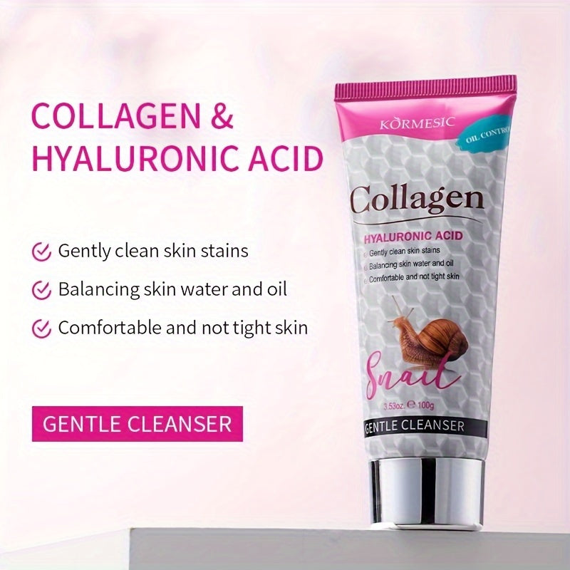 Snail Collagen Facial Cleanser - Moisturizing &amp; Deep Cleansing