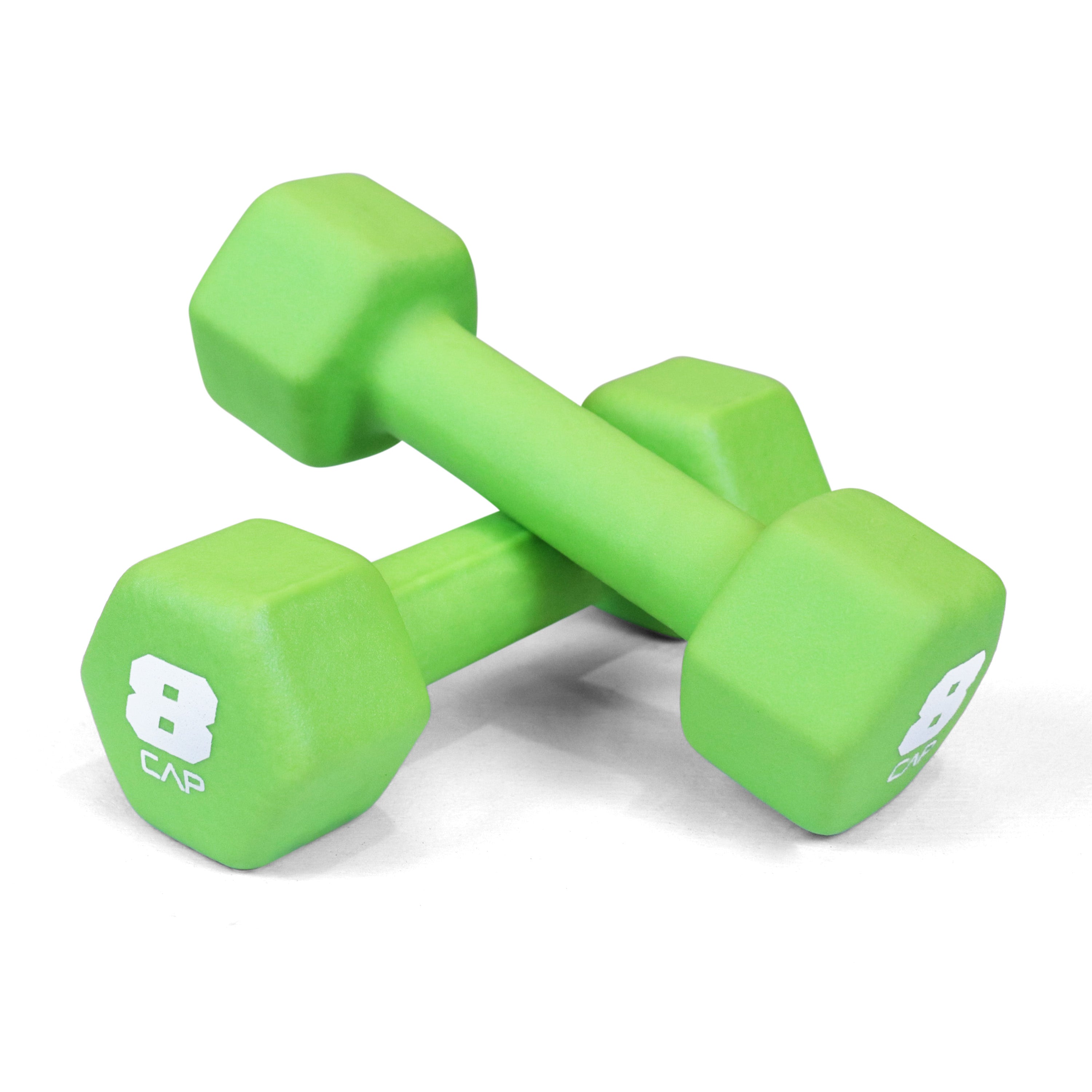 CAPHAUS Neoprene Anti-Slip Dumbbells, Hexagonal Shape
