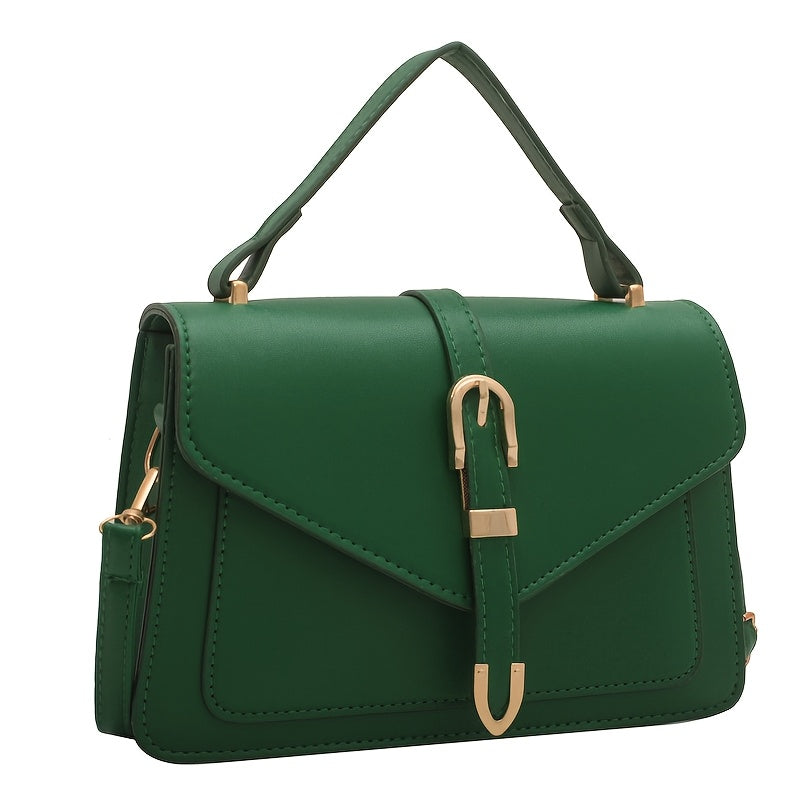 Túi Đeo Chéo Vuông Nhỏ Khóa Thắt Lưng Thanh Lịch