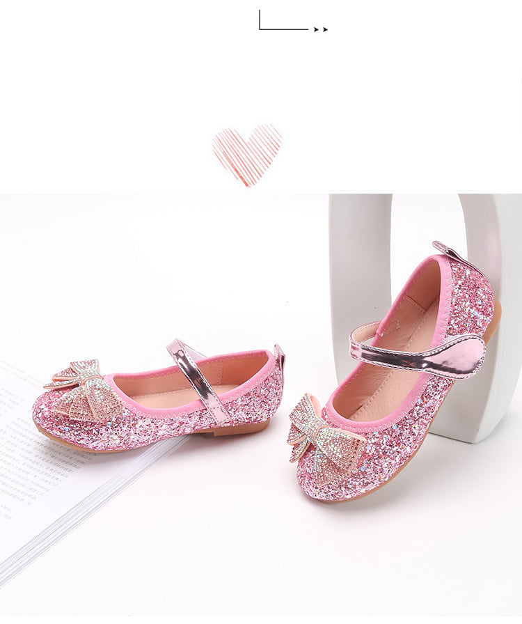 Cute Sparkling Little Girl Princess Doll Shoes