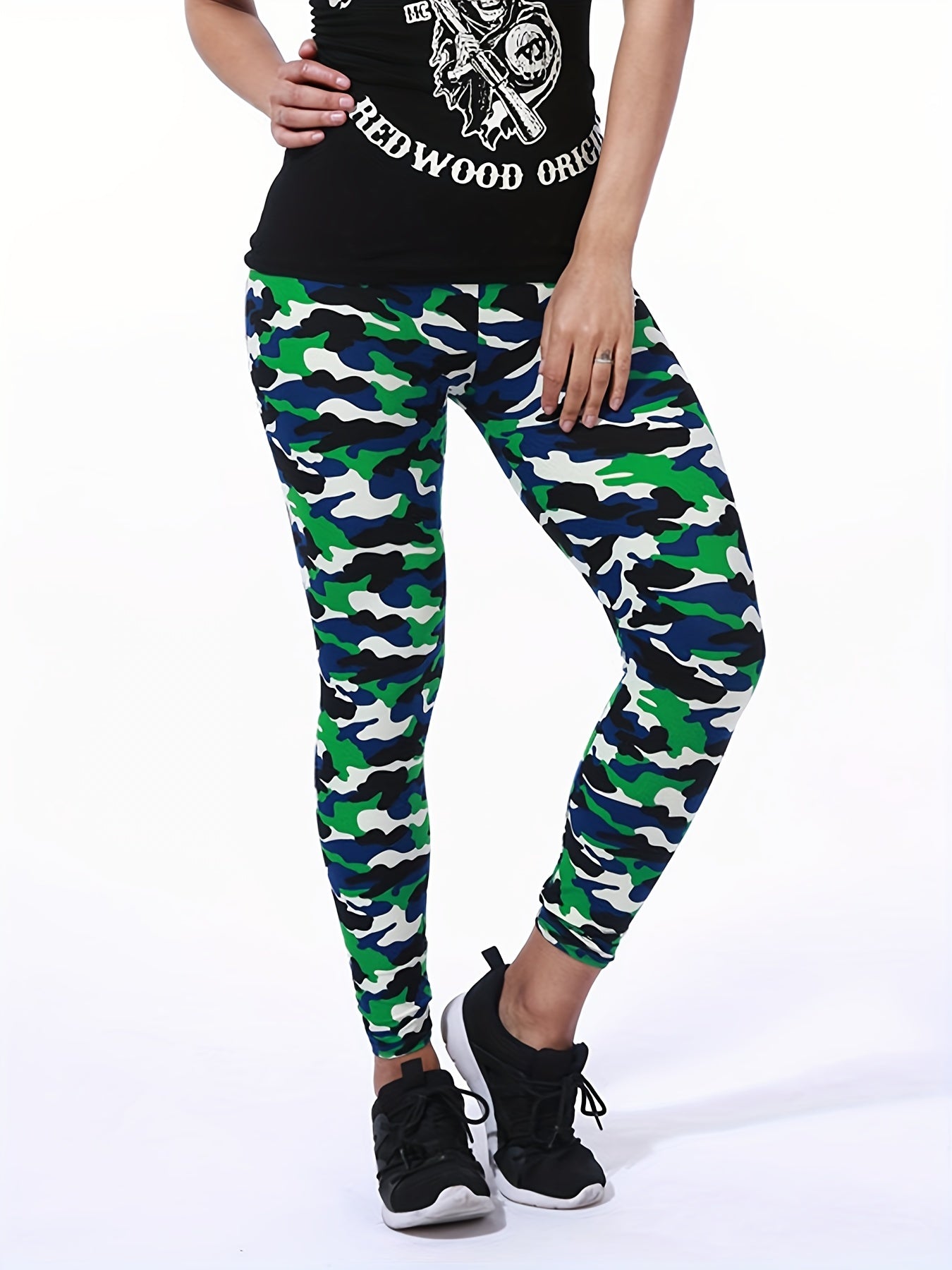 [Floral Leggings] High Waist Floral Printed Women's Leggings | Casual Sweatpants Pants - Daisan Mart