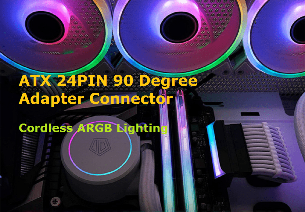 Upgrade Your PC's Power Supply with this ATX 24-pin 90 Degree Power Plug Adapter!