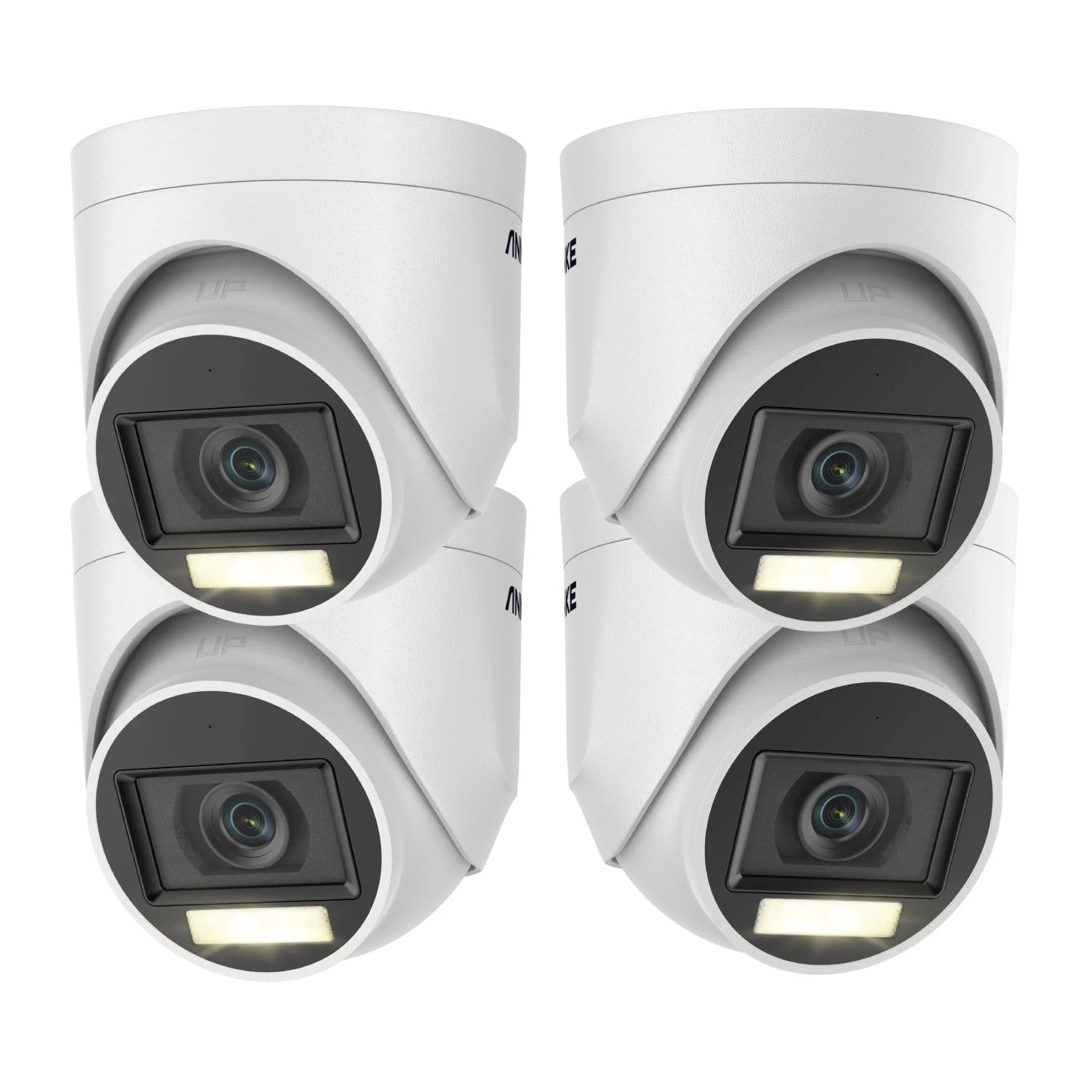US Stock ANNKE 3K 5MP TVI Analog CCTV Camera 4PCS Kit with Audio Smart Dual Light Color Night Vision Indoor Outdoor