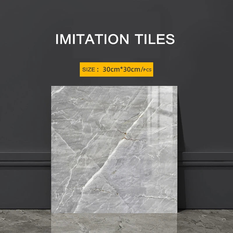 Imitation Tile 3D Wall Stickers Self-adhesive Wall Decoration Bathroom Waterproof And Moisture-proof Marble Kitchen Wallpaper