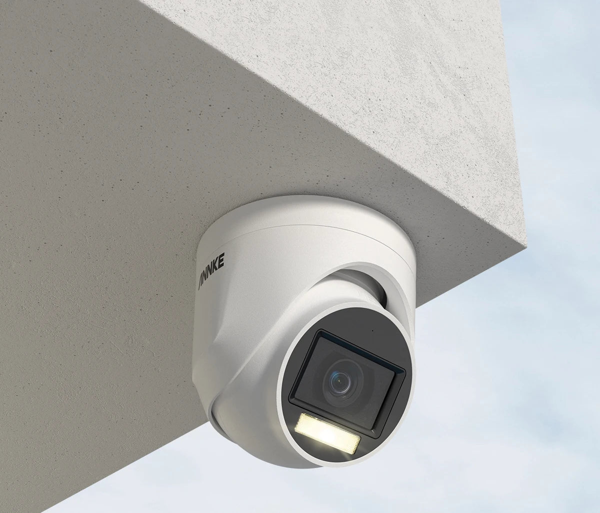 US Stock ANNKE 3K 5MP TVI Analog CCTV Camera 4PCS Kit with Audio Smart Dual Light Color Night Vision Indoor Outdoor