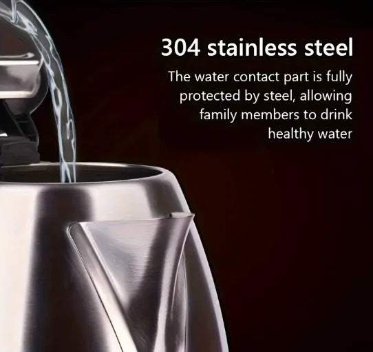 304 Stainless Steel Electric Kettle 1.8L 1000W Capacity Discount
