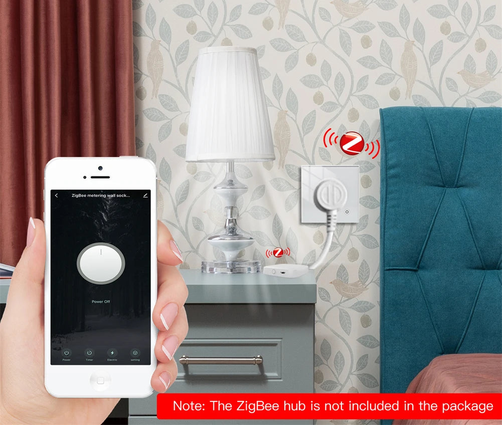 Ổ Cắm Thông Minh Moes ZigBee - Điều Khiển Bằng Giọng Nói