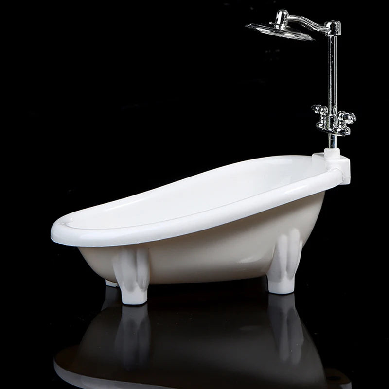 Mini Bathtub Dollhouse Toys Bathroom Accessories