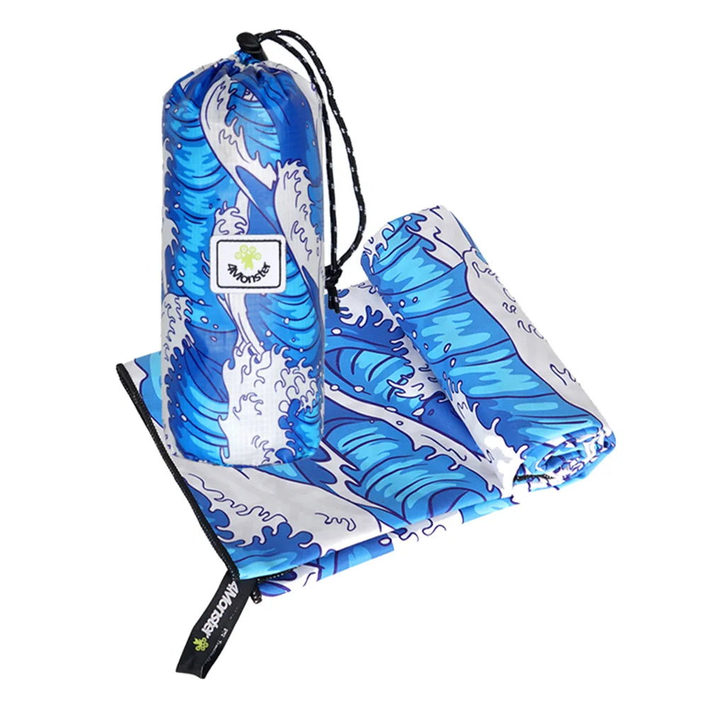Microfiber Beach Towel Quick Dry,Super Absorbent Lightweight Travel Towel for Swimmers, Sand Free Camping Towel, Beach Towels - Daisan Mart